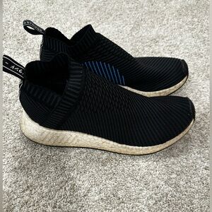 adidas Black and Blue Slip-On Sneakers